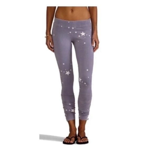 Monrow Star Leggings in Grey/Black- M,L - Picture 1 of 3
